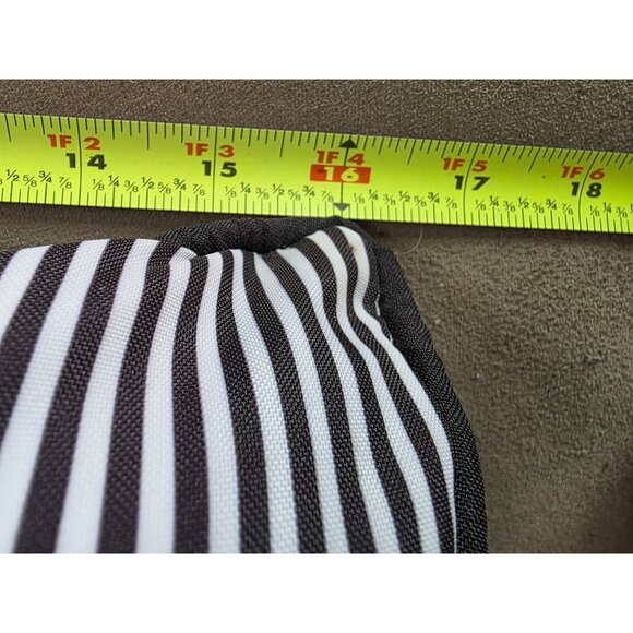 Edie Inc Floral Decor Pillow With 3D Flowers & Stripes - Picture 7 of 7